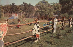 Playground, Story Book Island Rapid City, SD Postcard Postcard Postcard