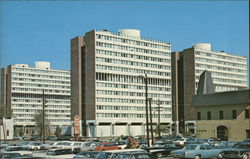 Student Dormitory Complex on Indiana State College Campus Postcard