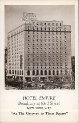 Hotel Empire New York City, NY Postcard Postcard Postcard