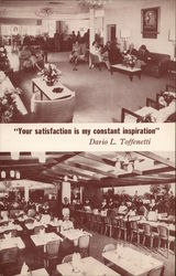 Toffenetti Hotel and Restaurant, "Your satisfaction is my constant inspiration", Dario L.Toffenetti St. Petersburg, FL Postcard  Postcard