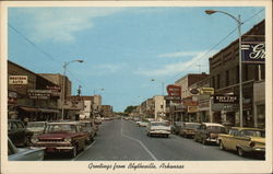 MAIN STREET LOOKING EAST FROM BROADWAY Postcard