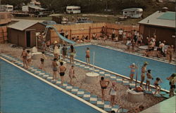 Swimming Pools at Lone Oak Campsites, Route 44 Postcard
