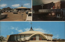 The Glass & Garden Drive-In Church Scottsdale, AZ Postcard Postcard Postcard