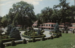 The Mall and Refreshment Buildings, Idlewild Park Postcard
