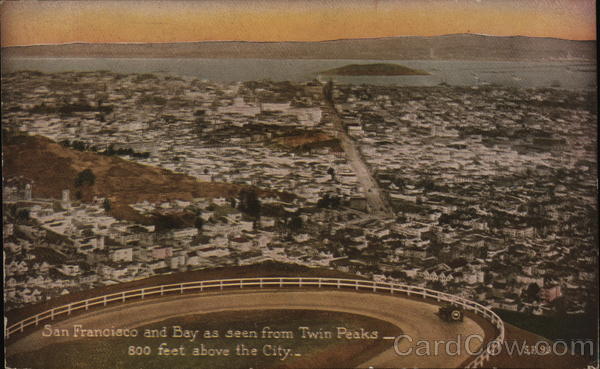 San Francisco Bay, as seen from Twin Peaks California