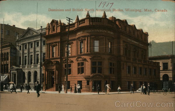 Dominion and British North American Banks Winnipeg Canada