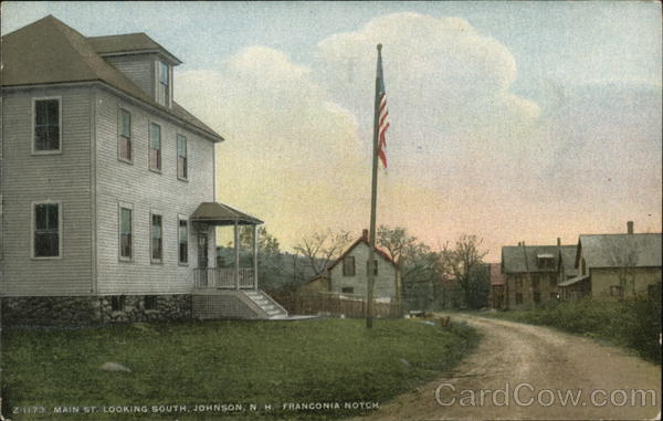 Main St., looking South, Johnson Franconia Notch New Hampshire