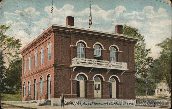 Post Office and Custom House Belfast Maine