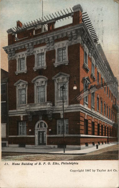 Home Building of B. P. O. Elks Philadelphia Pennsylvania
