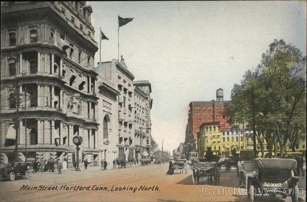 Main Street, looking North Hartford Connecticut