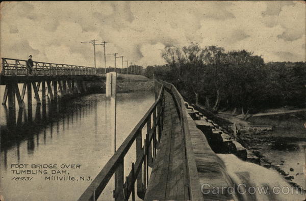 Foot Bridge over Tumbling Dam Millville New Jersey
