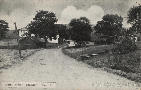 Main Street Starlight Pennsylvania