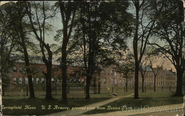 US Armory, General View from Benton Park Springfield Massachusetts