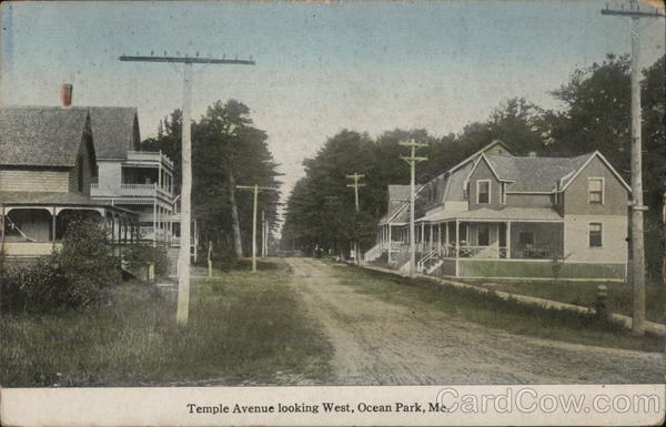 Temple Avenue Looking West Ocean Park Maine