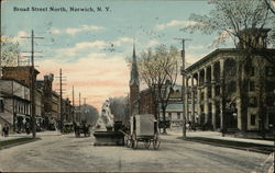 Broad Street North Norwich, NY Postcard Postcard Postcard