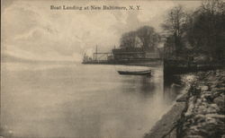 Boat Landing New Baltimore, NY Postcard Postcard Postcard