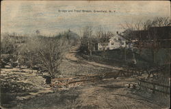 Bridge and Trout Stream Greenfield, NY Postcard Postcard Postcard