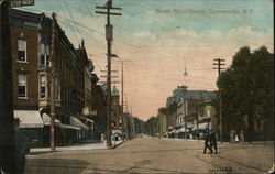 North Main Street Gloversville, NY Postcard Postcard Postcard