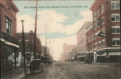 Main Street, north from Seventh Street Little Rock, AR Postcard Postcard Postcard