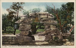 The Arch at the Entrance, Hermit's Rest Grand Canyon National Park, AZ Postcard Postcard Postcard