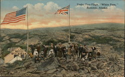 Under Two Flags "White Pass" Postcard