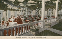 New Palm Court and Cafe, Water Gap House Delaware Water Gap, PA Postcard Postcard Postcard