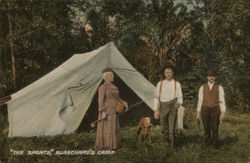 "The Sports", Blanchard's Camp Hunting Postcard Postcard Postcard