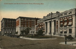 CPR Station and Royal Alexandra Hotel Postcard