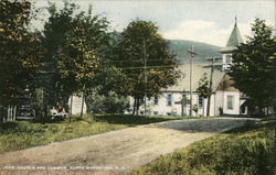Church and Common North Woodstock, NH Postcard Postcard Postcard