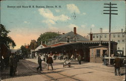 Boston and Main R.R. Station Postcard