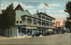 Hotel Victoria, Most Popular of Tuolumne County Sonora, CA Postcard Postcard Postcard