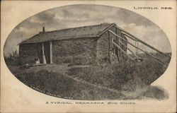 A Typical Nebraska Sod House A Typical Nebraska Sod House
