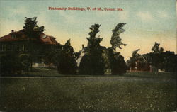 Fraternity Building, U. of M. Orono, ME Postcard Postcard Postcard