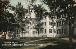 Dartmouth and Wentworth Halls, Dartmouth College Postcard