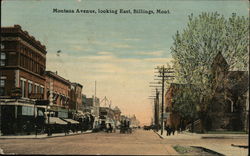 Montana Avenue, looking East Postcard