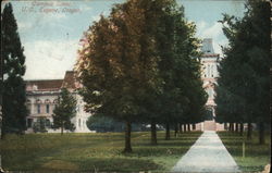 Campus Scene, University of Oregon Eugene, OR Postcard Postcard Postcard