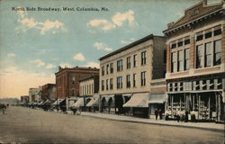 North Side Broadway Columbia, MO Postcard Postcard Postcard