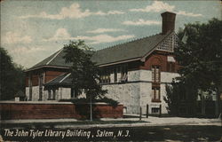 The John Tyler Library Building Salem, NJ Postcard Postcard Postcard