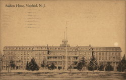 Soldiers Home Vineland, NJ Postcard Postcard Postcard