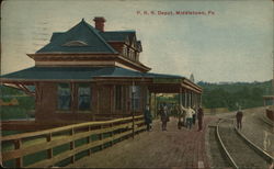 P.R.R. Depot Postcard