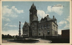 City Hall Williamsport, PA Postcard Postcard Postcard