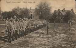 Troop Formation Fort Myer, VA Postcard Postcard Postcard