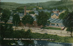 Bird's Eye View of Merrill's Silk Mill Hornell, NY Postcard Postcard Postcard