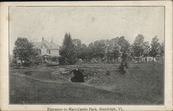 Entrance to Mari-Castle Park Postcard