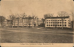 College Row, Dartmouth College Postcard