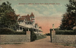 Entrance to DeKlyn's, Roton Point Postcard