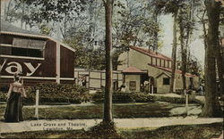 Lake Grove and Theatre Postcard