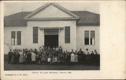 Unity Village School Maine Postcard Postcard Postcard