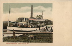 Steamer Hawthorne, Songo Lock Casco, ME Postcard Postcard Postcard