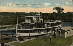 Steamer Goodridge, Songo Locks Postcard